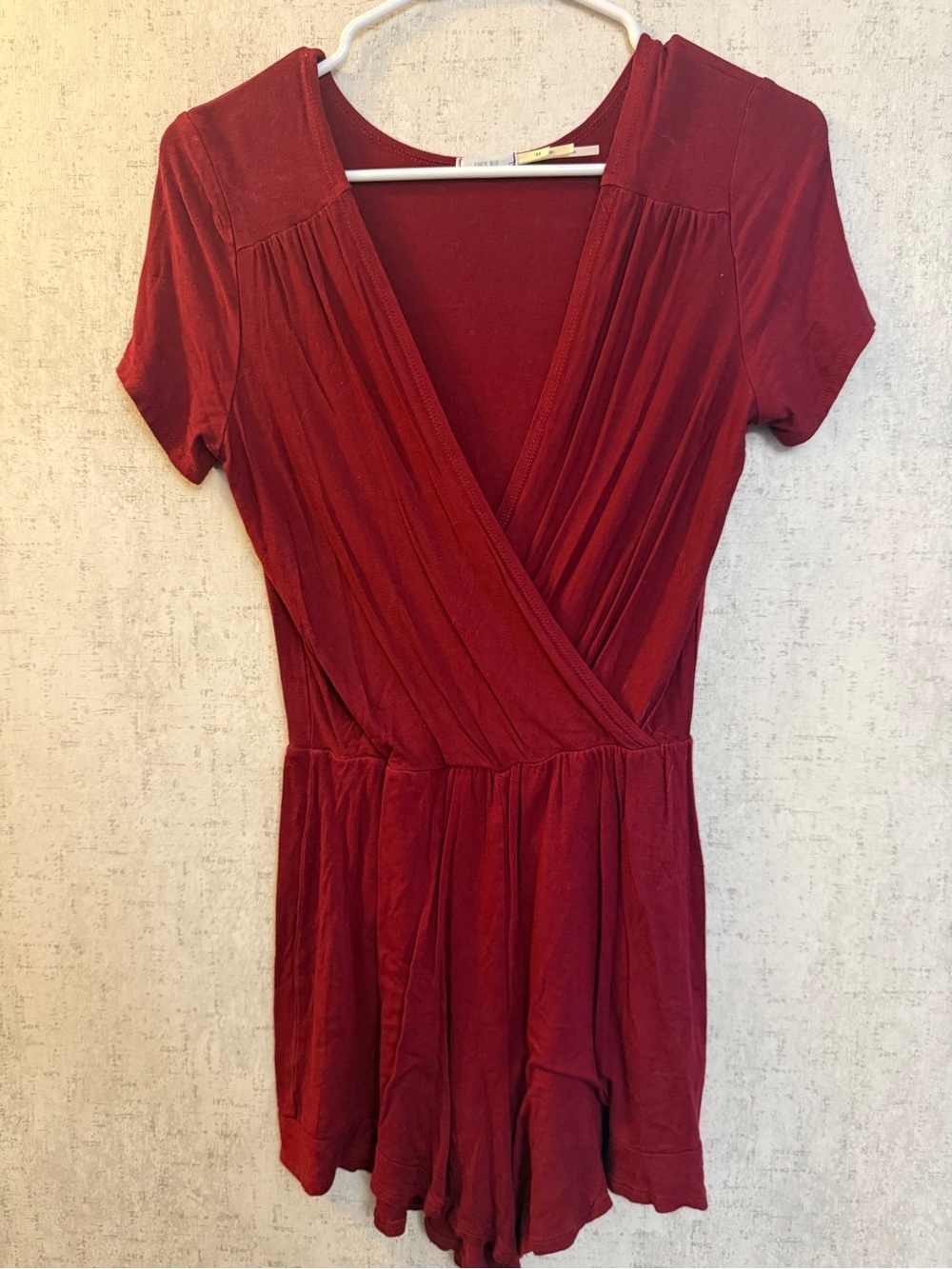 Zara Burgundy Wrap Romper
